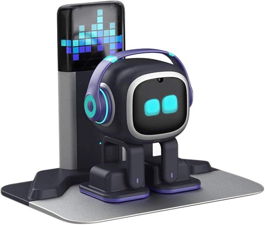 EMO Go Home AI Desktop Pet Robot with EMO Smart Lighting (Home Station)